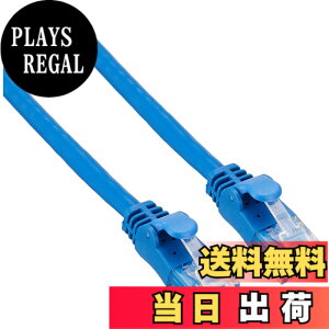 �y���������z�G���R�� LAN�P�[�u�� CAT6A�ܐ܂�h�~�R�l�N�^ �u���[ �F�F�u���[�A�T�C�Y�F10m
