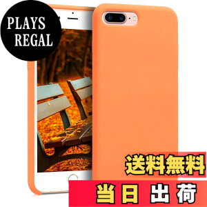 �y���������zkwmobile �X�}�z�P�[�X Apple iPhone 7 Plus/iPhone 8 Plus�Ή� �P�[�X - TPU ���L�b�h �V���R�� �J�o�[ - �ϏՌ� ���h�~ �T���T�� Case �F�F�t���[�e�B�[ �I�����W