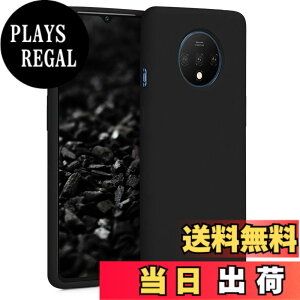 �y���������zkwmobile �X�}�z�P�[�X OnePlus 7T�Ή� �P�[�X - TPU ���L�b�h �V���R�� �J�o�[ - �ϏՌ� ���h�~ �T���T�� Case �F�F�u���b�N
