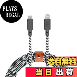 �y���������zNative Union Belt Cable XL - 10ft USB-C to Lightning �F�FZebra