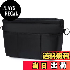 �y���������z[VANCORE] �o�b�O�C���o�b�O ���� �y�� Bag in Bag �g�[�g�p �o�b�O�̒� ���� ���� �J�o���̒� �d�؂� �ʋ� ���s ���b�h M �F�F�u���b�N�A�T�C�Y�FM-26.5cm x 18.5cm x 9.0cm