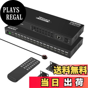 �y���������zTESmart HDMI �؂�ւ��� 8����1�o�� 16����1�o�� �ؑ֊� EDID�@�\ 4K@60Hz �F�F16����1�o�́A�T�C�Y�F16����1�o��