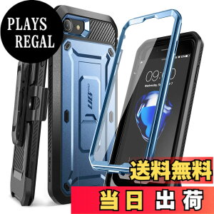�y���������zSUPCASE iPhone SE3(��3����) 2022 SE(��2����) /iPhone8 /iPhone7 �P�[�X �Ή� 2020 �V�����J�o�[ �t���ی�t�B���� �ƍ������N���b�v�t�� �č��R���K�i�擾 �ϏՌ� �h �F�F�����u���[�A�T�C�Y