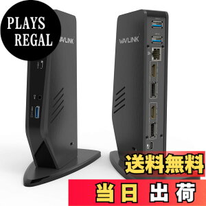 �y���������zWAVLINK �c�u��USB-c ���j�o�[�T���h�b�L���O�X�e�[�V���� PD 65W �f���A��4K/�V���O��5K Displays 2��DP/2��HDMI�|�[�g�o�� �g�����[�h/�~���[���[�h 3�� USB-A/2��USB- �F�F���A�T�C