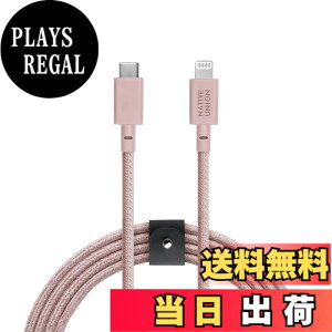 �y���������zNative Union Belt Cable XL - 10ft USB-C to Lightning �F�FRose�A�T�C�Y�FXL