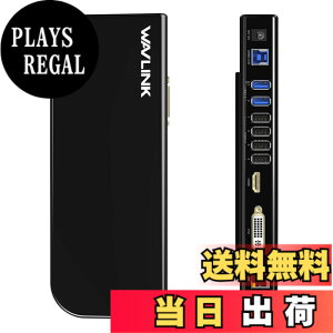 �y���������zWAVLINK USB 3.0 ���j�o�[�T���h�b�L���O�X�e�[�V����/1x4K�Ή� HDMI�o�̓|�[�g/1xDVI �|�[�g/2xUSB 3.0�|�[�g/4xUSB 2.0�|�[�g/1x�M�K�r�b�g�C�[�T�l�b�g�|�[�g�Ȃ�13�|�[�g���ځAWindows Vista/7