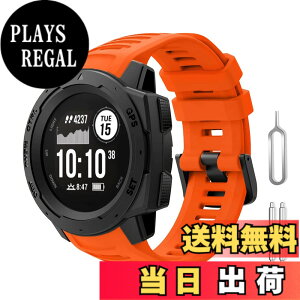 �y���������zHaotop �o���h Compatible for Garmin Instinct 2/Instinct/Esports/Tide/Tactical�C�X�|�[�c�V���R�����X�g�o���h�����o���h �F�F�I�����W