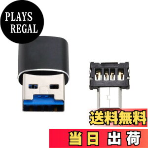 �y���������zXiwai Type-C USB 3.0 - Micro SD SDXC TF �J�[�h���[�_�[���C�^�[�A�_�v�^�[ 5Gbps ������ �� �m�[�g�p�\�R���p �F�F�u���b�N���[�_�[+�}�C�N���R�l�N�^�[�B