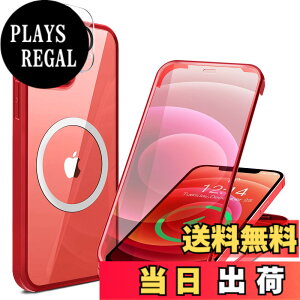 �y���������zHAUTRKBG iPhone 12 Pro Max �P�[�X �N���A ���ʋ����K���X 360°�S�ʕی� [MagSafe�Ή�] [�J�����t�C������] [100����ʊ��x] �}�O�Z�[�t ���C�����X�[�d�Ή� �ČRMIL�K�i�擾 �ϏՌ� �A�C