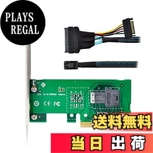 �y���������zCablecc PCI-E 3.04.0����SFF-8643�J�[�h�A�_�v�^����у��C���{�[�hSSD�p��U.2U2 SFF-8639 NVME PCIeSSD�P�[�u�� �F�F�O���[�� 8643-PCIE �A�_�v�^�[+ �u���b�N 8643-8639 �P�[�u��