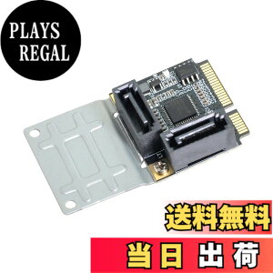 �y���������zCablecc NGFF �L�[ B+M ���� SATA 3.0 6Gbps 5�|�[�g �A�_�v�^�[ �R���o�[�^�[ �|�[�g JMB575 2280 �F�FBlack Mini-PCIE to 2 SATA