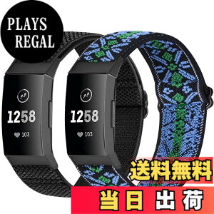 �y���������zRunostrich �R���p�`�u�� Fitbit Charge 4 / Fitbit Charge 3 / Charge 3 SE �i�C�����e���X�|�[�c�o���h�����p�X�g���b�`�o���h �X�g���b�v �F�F�u���b�N+�{�w�~�A���u���[