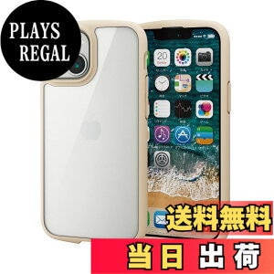 �y���������z�G���R�� iPhone 11 �P�[�X �ϏՌ�x�t���[�� TOUGH SLIM LITE [�w�ʃN���A�^�C�v] �u���b�N �F�F�A�C�{���[�A�T�C�Y�FiPhone 13 mini