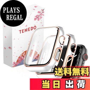 �y���������zTEMEDO �Ή� �A�b�v���E�H�b�` �J�o�[ 44mm Apple Watch SE3/SE2/SE/6/5/4 �P�[�X ���b�L���H �K���X�t�B���� ��̌^ �����x�^�b�` �L�Y�h�~ PC�f�� �S�ʕی� ��d�\�� ���ϋv ���� �F�F�z��