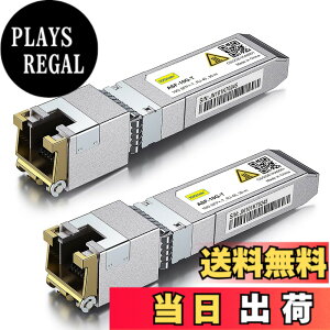 �y���������z10Gtek 10GBase-T SFP+���W���[��, 10G-T, 10G�J�b�p�[, RJ-45 SFP+ CAT.6a, �ő�30m, ���g�����V�[�o �F�Fx2�A�T�C�Y�F2����