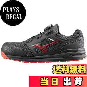 �y���������zMIZUNO(�~�Y�m) �����Y ���S�C �I�[���}�C�e�B LS252L BOA���[�N�V���[�Y �F�F�u���b�N/���b�h�A�T�C�Y�F27.0 cm 3E
