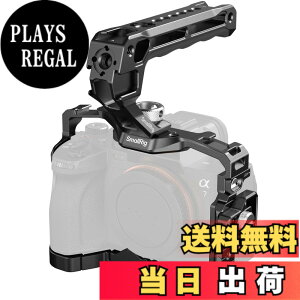 �y���������zSmallRig Alpha 7 V / 7R V / 7 IV / 7S III�p �J���� �P�[�W �L�b�g �g�� �n���h�w���h�L�b�g HDMI�P�[�u���N�����v�t�� �R�[���h�V���[���� 3668C �F�F�u���b�N
