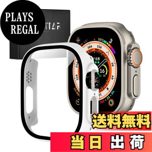 �y���������zYOFITAR Apple Watch �p �P�[�X Apple Watch Ultra 2/Ultra/11/10/9/8/7/SE2/6/SE/5/4/3/2/1 �A�b�v���E�H�b�`�ی�J�o�[ �F�F�z���C�g�A�T�C�Y�F49mm (Ultra/Ultra 2)
