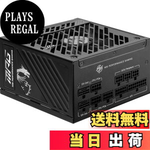 �y���������zMSI MPG A1000GS PCIE5 PC�d�����j�b�g 1000W ATX3.1/PCIe 5.1�Ή� 80PLUS GOLD�F�� �t�����W�����[ �É� ���{���[�J�[�R���f���T 10�N PS1544 �F�F�u���b�N