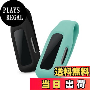 �y���������zkwmobile Fitbit Inspire 3 / Inspire 2 / Ace 3�Ή� 2x �N���b�v�z���_�[ - �V���R�� �t�B�b�g�l�X�g���b�J�[ �N���b�v �F�F���F / �~���g