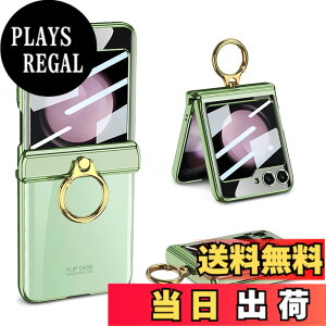 �y���������zGalaxy Z Flip5 �N���A �P�[�X �q���W�ی� Samsung �M�����N�V�[Z �t���b�v5 �p �J�o�[ �����O�t�� �X�^���h�@�\ Uovon �X�}�z�P�[�X �w�ʂɕی�t�B�����t�� �X�g���b�v���t�� ���b�L 