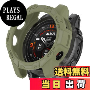 �y���������zSHEAWA for Garmin�K�[�~�� Fenix 7X Pro �P�[�X �J�o�[ �ی�P�[�X �݊��i Epix Pro 51mm TPU�S�� �ی�J�o�[ �ϏՌ� �A�N�Z�T���[ �F�F�A�[�~�[�O���[��