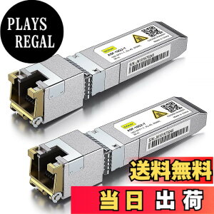 �y���������z10Gtek 10GBase-T SFP+���W���[��, 10G-T, 10G�J�b�p�[, RJ-45 SFP+ CAT.6a, �ő�30m, ���g�����V�[�o �F�Fx2�A�T�C�Y�F2����