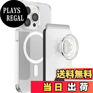 �y���������zPopSockets Japan - �|�b�v�\�P�b�c �W���p�� PopWallet+ MagSafe White Clear �A�_�v�^�[�����O�t�� �� �X�[�p�[ �N���A MagSafe �|�b�v�E�H���b�g+�X�}�z�O���b�v&�E�H���b�g �X�^���h�t���J�[