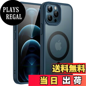 �y���������zJETech iPhone 12 Pro Max 6.7�C���`�p �}�O�l�b�g �P�[�X MagSafe�ɑΉ� �������̃}�b�g�w�� ���^ �ϏՌ� �J�o�[ �F�F�u���[