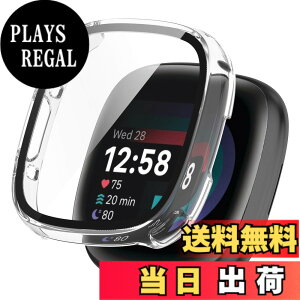 �y���������zBUITFOU For Fitbit Sense 2/Versa 4 �J�o�[ Fitbit Sense 2/Versa 4 �P�[�X �����^ PC+�K���X�f�� ��̌^ �t�@�[�E�F�C Fitbit Sense 2/Versa 4 �P�[�X�Ή� �S�ʕی� �����^ �����ȒP �ϏՌ� �����ߗ� �w