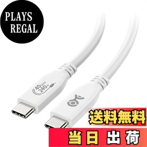 �y���������zUSB-IF�F�؎擾 USB4 �P�[�u�� �F�F�z���C�g�A�T�C�Y�F1m