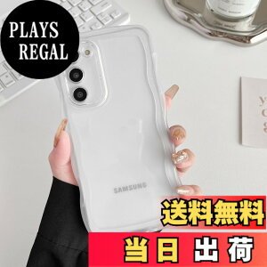�y���������zZTOFERA Clear Wave Frame Case for Samsung �F�F�����A�T�C�Y�FSamsung S23 Plus�p