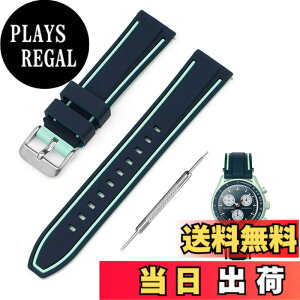 �y���������z[Jumpsunfun] 20mm ���v�o���h for SwatchxOMEGA Speedmaster MoonSwatch �X�E�H�b�`�ƃI���K�p�V���R�����v�x���g Quick Release �����H��t�� �F�F�O���[���E�u���[���C��