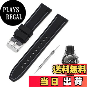 �y���������z[Jumpsunfun] 20mm ���v�o���h for SwatchxOMEGA Speedmaster MoonSwatch �X�E�H�b�`�ƃI���K�p�V���R�����v�x���g Quick Release �����H��t�� �F�F�u���b�N�E�O���[���C��
