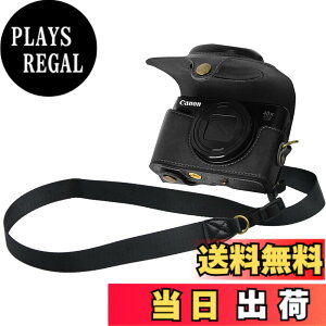 �y���������zCanon PowerShot�p SX720 HS SX730 HS SX740 HS �p BEADY �J�����P�[�X PU ���U�[ PowerShot SX720/SX730/SX740 HS �Ή� �ی�J�o�[ �V�����_�[ �X�g���b�v�t�� �F�F�u���b�N