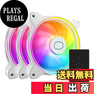 �y���������zCooler Master �f���A�����[�vLED�V���[�Y�t�@��3�p�b�N MasterFan MF120 Halo 3in1 �F�F�z���C�g�A�T�C�Y�F120mm