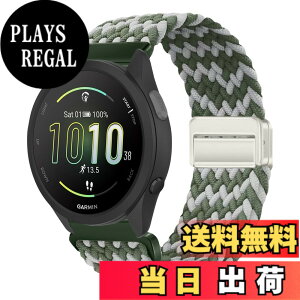 �y���������z[KeeFos] 20mm �o���h Garmin(�K�[�~��) Forerunner 570 42mm/165/245/645/Approach S50/S44/Vivoactive 6/Vivoactive 5/Venu Sq 2/Venu 2 Plus �Ή� �����o���h �i�C�����f�� ���C�o�b�N�� �}�O�l�b�g���o�b�N�� ��