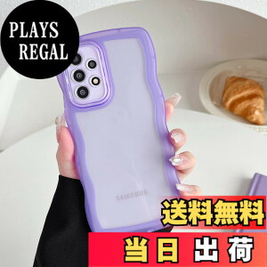 �y���������zZTOFERA Clear Wave Frame Case for Samsung �F�F���A�T�C�Y�FSamsung A52/A52S�p