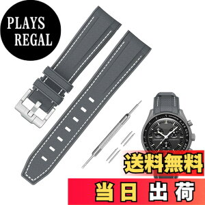 �y���������z[Jumpsunfun] 20mm ���v�o���h for Omega X Swatch Speedmaster MoonSwatch �I���K�ƃX�E�H�b�`�p�V���R���x���g Quick Release �����H��t�� �F�F�O���[�E�z���C�g�X�e�b�`