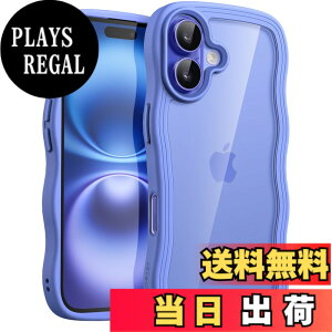 �y���������zJETech iPhone 16 Plus 6.7�C���`�p �E�F�[�u �P�[�X ���킢�� �g��t���[�� ���˂��� �ϏՌ� �X�}�z�J�o�[ �����p ���q���� �N���A �n�[�hPC�o�b�N �F�F�E���g���}����