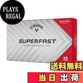 【送料無料】キャロウェイ(Callaway) ゴルフボール SUPERFAST 25 1ダース(15個入り) 2ピース構造 色：レッド、サイズ：FF