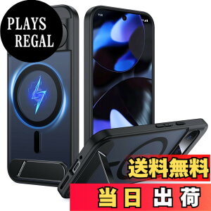 �y���������zFNDMIL Google Pixel Series �p �J�o�[ Mag-Safe�Ή� ���^ �F�F�u���b�N[Magsafe�Ή�]�X�^���h�t���A�T�C�Y�FGoogle Pixel 9/9Pro