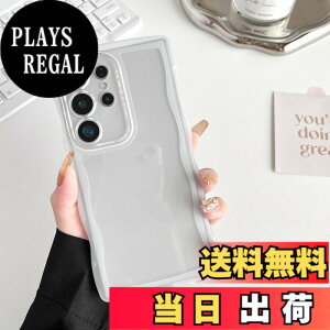 �y���������zZTOFERA Clear Wave Frame Case for Samsung �F�F�����A�T�C�Y�FSamsung S25 Ultra�p