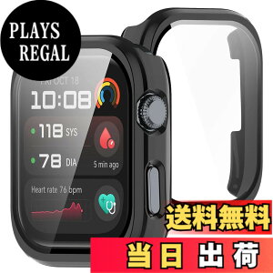 �y���������zBUITFOU For HUAWEI Watch D2 �J�o�[ D2 �P�[�X �����^ PC+�K���X�f�� ��̌^ �t�@�[�E�F�C D2 �P�[�X�Ή� �S�ʕی� �����^ �����ȒP �ϏՌ� �����ߗ� �w��h�~ ���h�~ �F�F�u���b�N