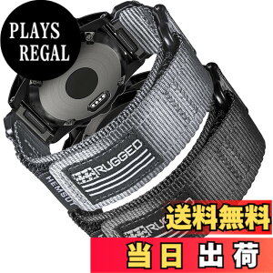 �y���������z�����p�E�H�b�`�o���h Garmin�Ή� fnix/Forerunner/Approach/MARQ/Quatix/D2�V���[�Y�Ή� �����i�C������ �҂ݍ��݃��[�v�f�U�C�� �����Y�p �F�FBlack+Gray�A�T�C�Y�F22MM / M(185mm-210mm)7.2-8.2�C