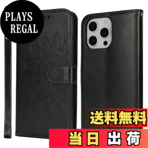 �y���������zR61PUwallet for iPhone16 leather case �F�F�ԕ�-�u���b�N�A�T�C�Y�FiPhone 16 Pro