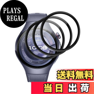 �y���������zFor HUAWEI WATCH 5 42mm �p �t�B���� �ی�t�B���� KONXISA PMMA�f�� 3D�S�ʕی� �L�Y�C�� �C�菝�h�~ �w��h�~ ���˒ጸ �C�A�[�� �����x �����ߗ� �X�N���[���v���e�N�^�[(3���Z�b�g) �F