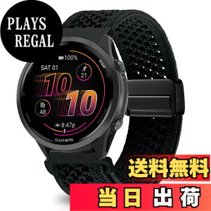 �y���������z[KeeFos] 22mm �o���h Garmin(�K�[�~��) Venu 4 45mm/Venu 3 45mm/2/Forerunner 570 47mm/265/255/Vivoactive 4/Active�Ή� �����o���h �i�C�����f�� ���C�o�b�N�� �}�O�l�b�g���o�b�N�� �ւ��x���g �҂ݕ� 
