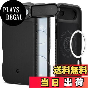 �y���������zSpigen iPhone 16&15�V���[�Y �P�[�X MagSafe�Ή� �J�����J�o�[ �����Y�ی� �}�O�l�b�g���� �}�b�g �ϏՌ� �ČRMIL�K�i �I�v�e�B�b�N�E�A�[�}�[�E�}�O�t�B�b�g �F�F�u���b�N�A�T�C�Y�Fi