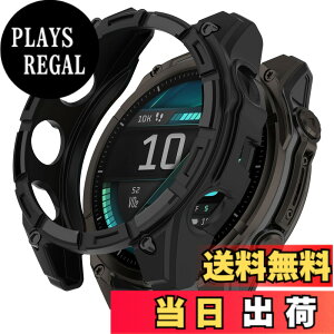 �y���������zHeeNia Garmin �Ή� �P�[�X �V���R���ގ� �ی�P�[�X �J�o�[ �Ռ��z�� ���y�� �_�� �Ռ��h�~ �C�菝�h�~ �ی�J�o�[�p �F�F�u���b�N�A�T�C�Y�FGarmin Fenix 8 43mm